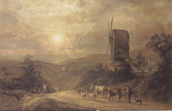 Thomas whittle,jun Mountainous Landscapes (mk37) oil painting image
